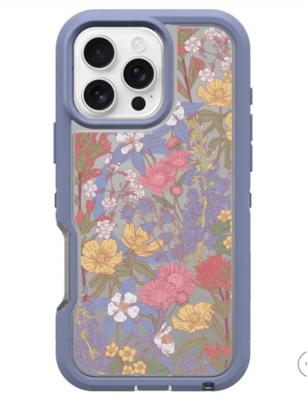 Otterbox | Floral Purple Defender Series XT Clear Case | iPhone Pro 16 Max